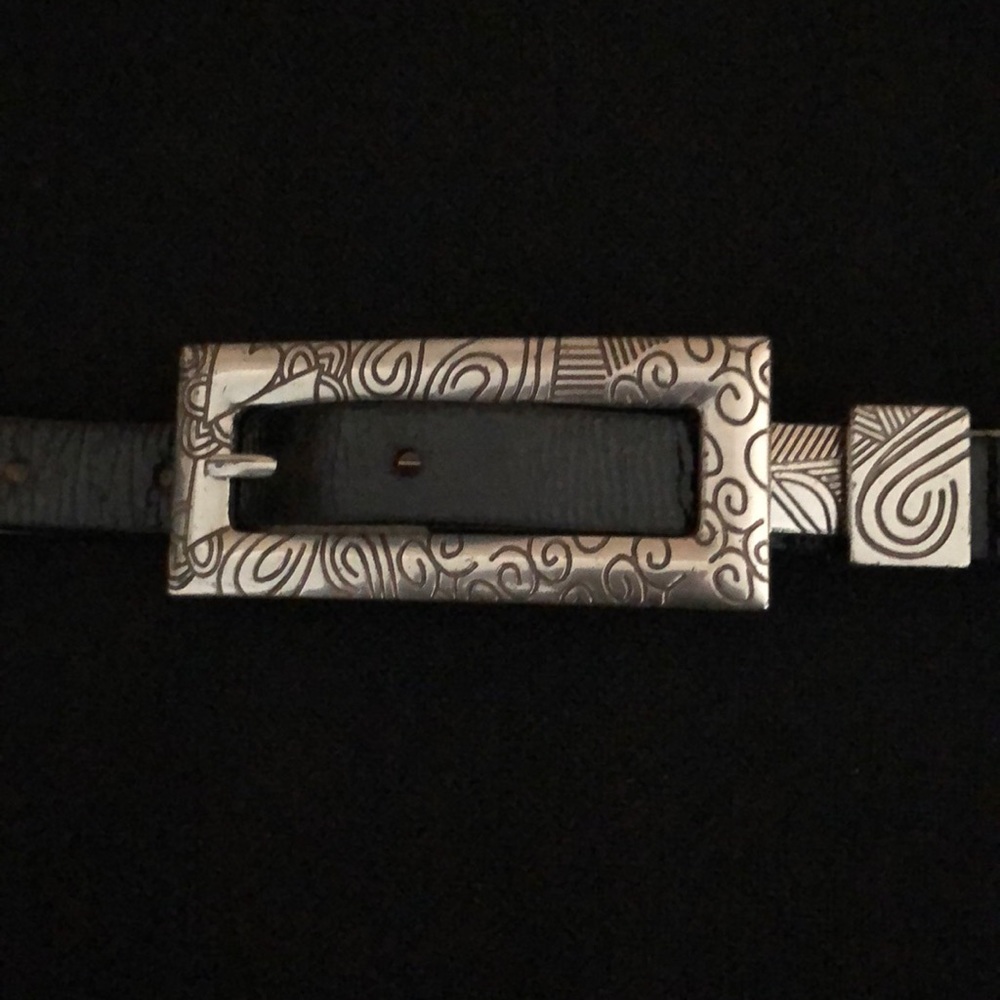 EUC Chico’s genuine leather belt size large